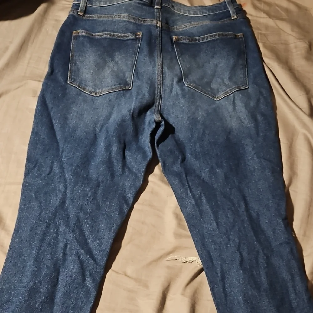 No Boundaries Distressed Straight Leg Jeans in Blue - Picture 2 of 2